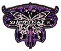 Myrtle Beach 2014 Patch Purple Butterfly Myrtle Beach 2014 Patch Purple Butterfly